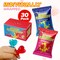 4E's Novelty Blue And Red Heart Wearable Candy Rings Candy Lollipops (30 Ct Bulk) - Heart Shaped Lollipops Individually Wrapped, Rings Candies Party Pack For Kids Valentines Day Candy Classroom Exchange